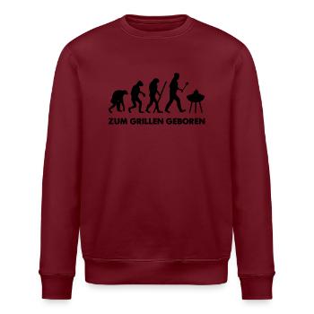 Zum Grillen geboren Grill Evolution - Stanley/Stella Unisex Bio-Sweatshirt ROLLER - Weiß - Vorne - Nik (191cm)