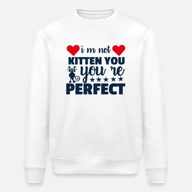 not perfect - Stanley/Stella Unisex Bio-Sweatshirt ROLLER - Weiß