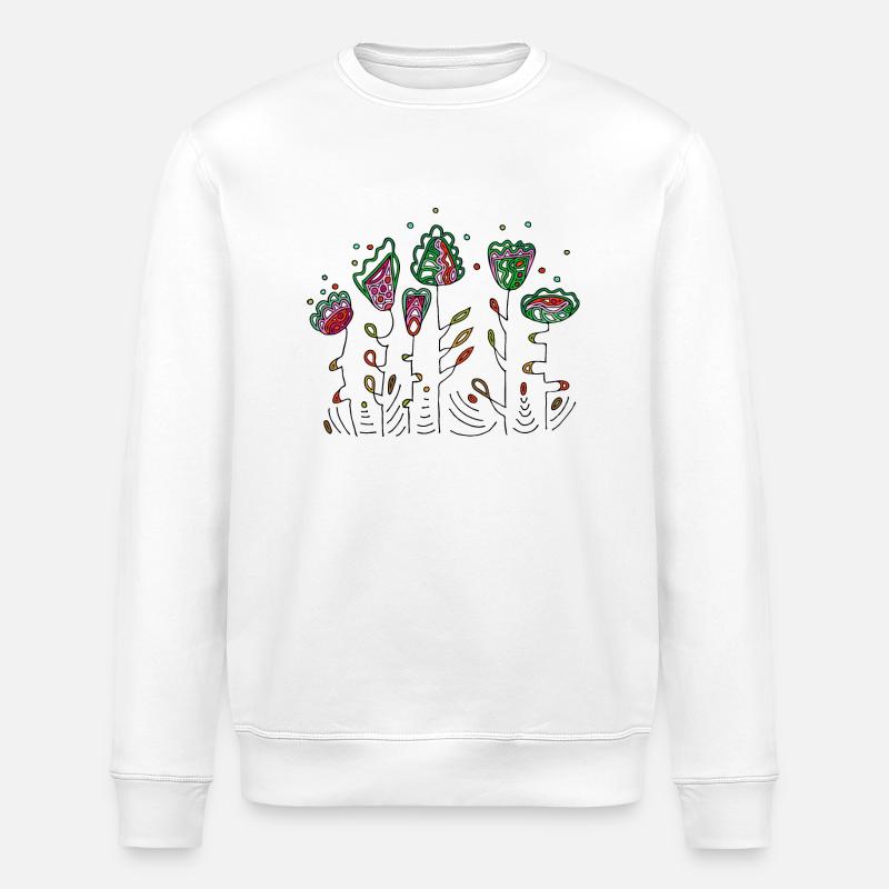 Fleur - Sweat bio ROLLER Stanley/Stella Unisexe - blanc
