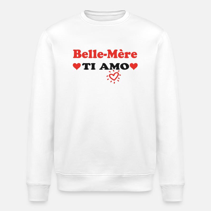 Schwiegermutter ti amo - Stanley/Stella Unisex Bio-Sweatshirt ROLLER - Weiß