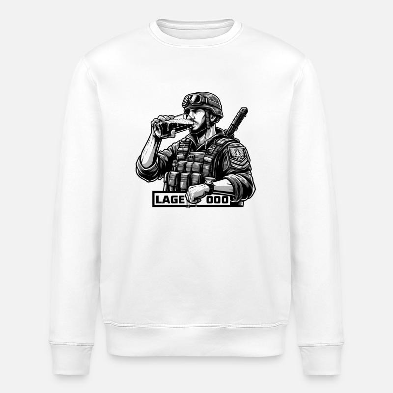 Désarmement des forces armées - Sweat bio ROLLER Stanley/Stella Unisexe - blanc
