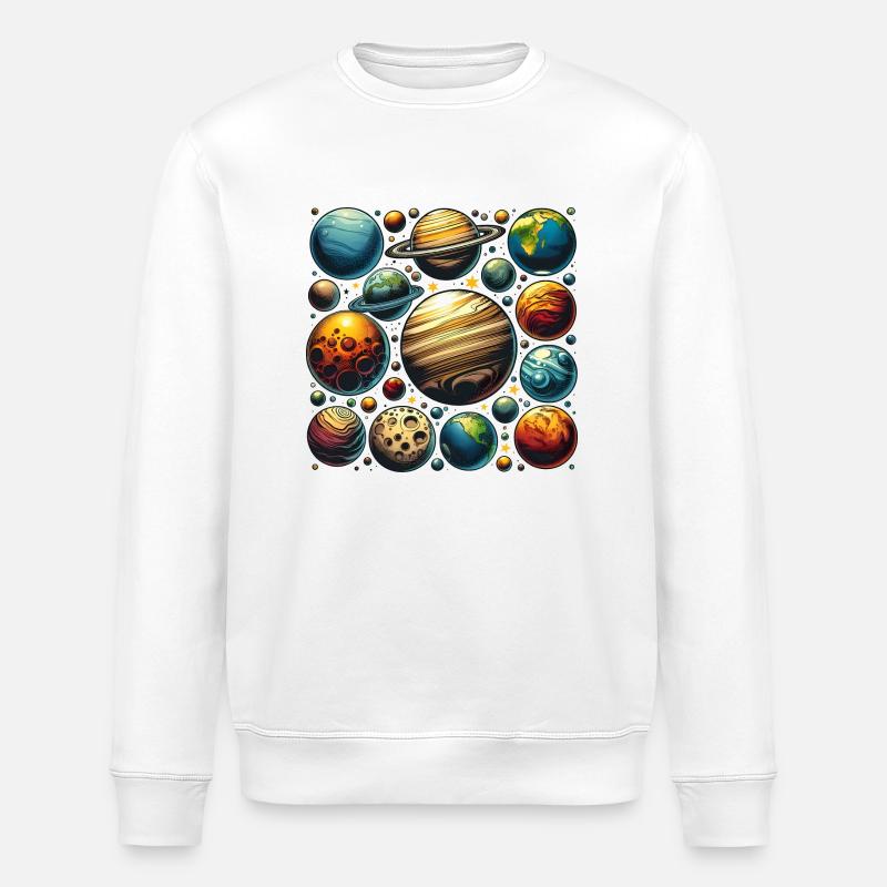 Conception de la planète - Sweat bio ROLLER Stanley/Stella Unisexe - blanc