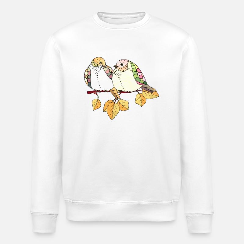Bunte Vögel - Stanley/Stella Unisex Bio-Sweatshirt ROLLER - Weiß