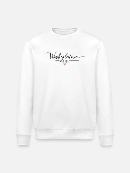Wegbegleiterin mit Herz - Stanley/Stella Unisex Bio-Sweatshirt ROLLER - Weiß