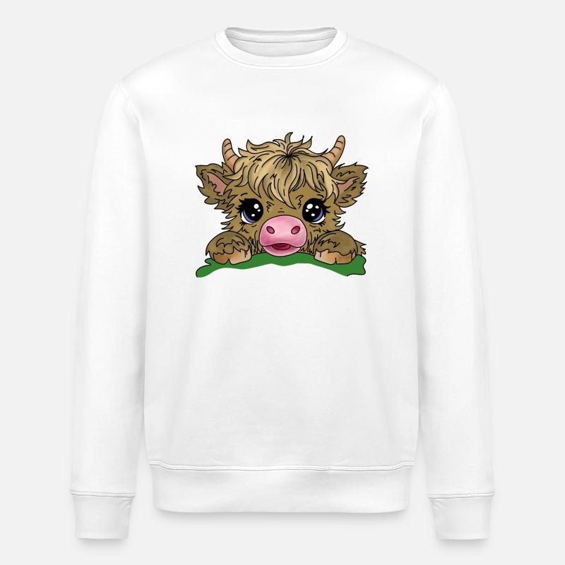 Petite Vache - Sweat bio ROLLER Stanley/Stella Unisexe - blanc