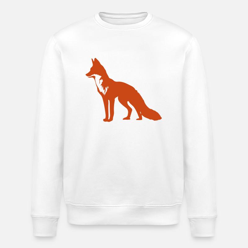 fox - Stanley/Stella Unisex Bio-Sweatshirt ROLLER - Weiß