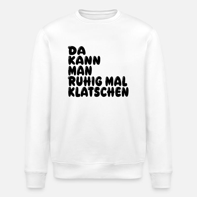 Klatschen - Stanley/Stella Unisex Bio-Sweatshirt ROLLER - Weiß