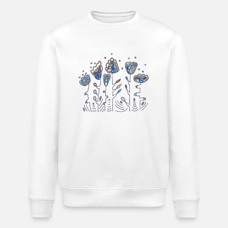 Fleur - Sweat bio ROLLER Stanley/Stella Unisexe - blanc