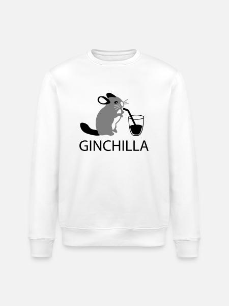 ginchilla - Gin and chilling - Stanley/Stella ROLLER Unisex Organic Sweatshirt - white