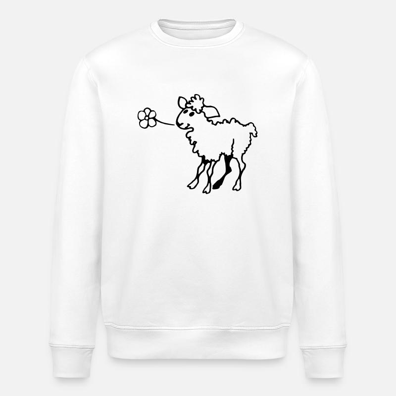 Lamm - Sweat bio ROLLER Stanley/Stella Unisexe - blanc