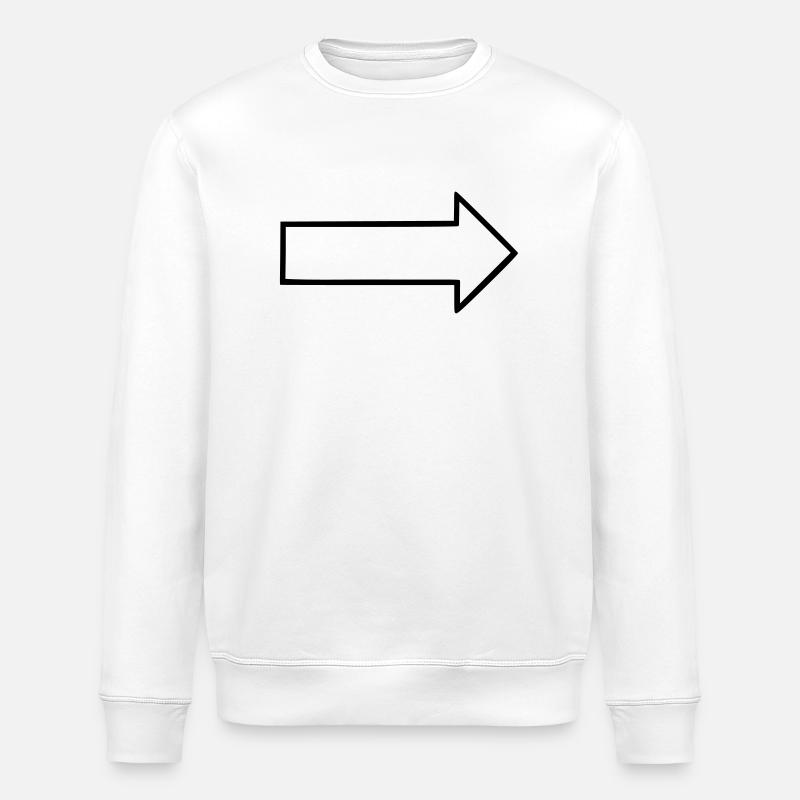 Pfeil - Stanley/Stella Unisex Bio-Sweatshirt ROLLER - Weiß