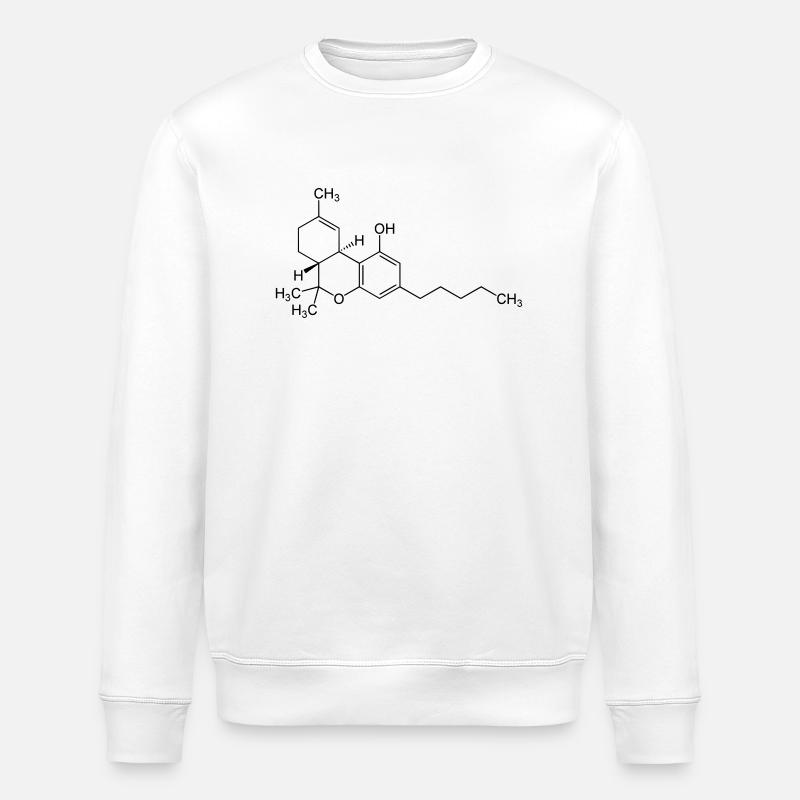 THC - Stanley/Stella ROLLER Unisex Organic Sweatshirt - white