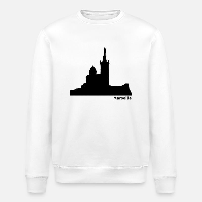 Marseille - Stanley/Stella Unisex Bio-Sweatshirt ROLLER - Weiß
