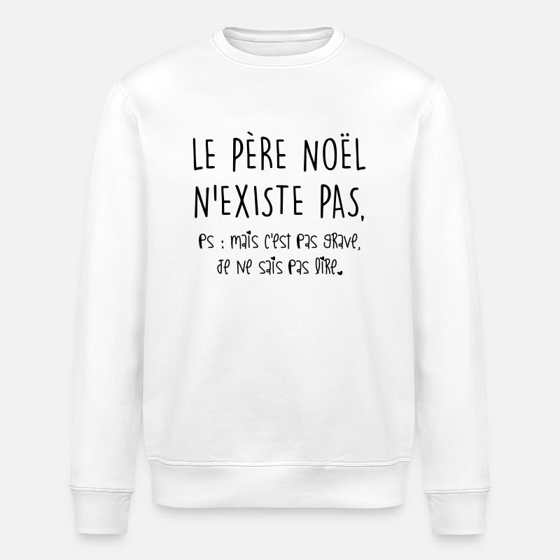père noel - Sweat bio ROLLER Stanley/Stella Unisexe - blanc
