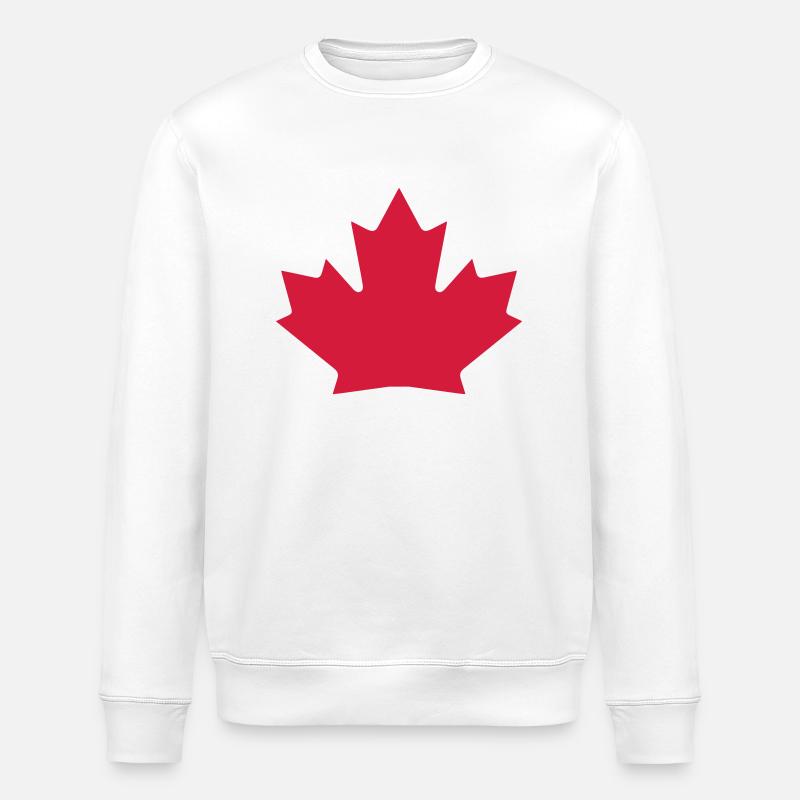 Canada Maple Leaf - Stanley/Stella Unisex Bio-Sweatshirt ROLLER - Weiß