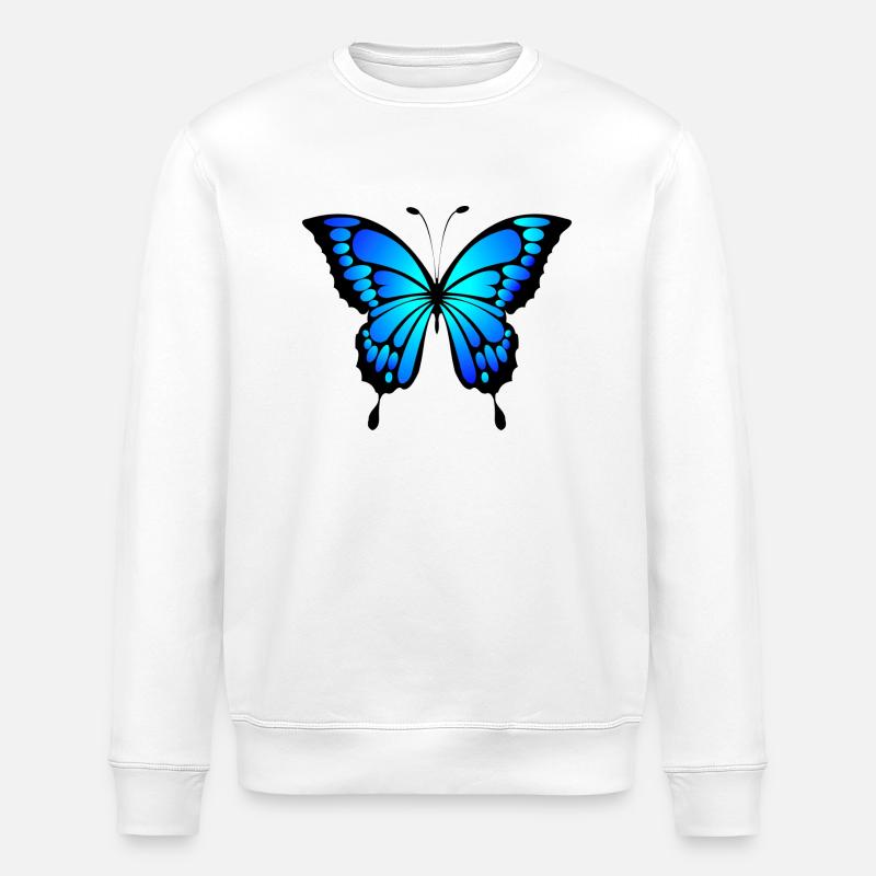 Schmetterling - Stanley/Stella Unisex Bio-Sweatshirt ROLLER - Weiß