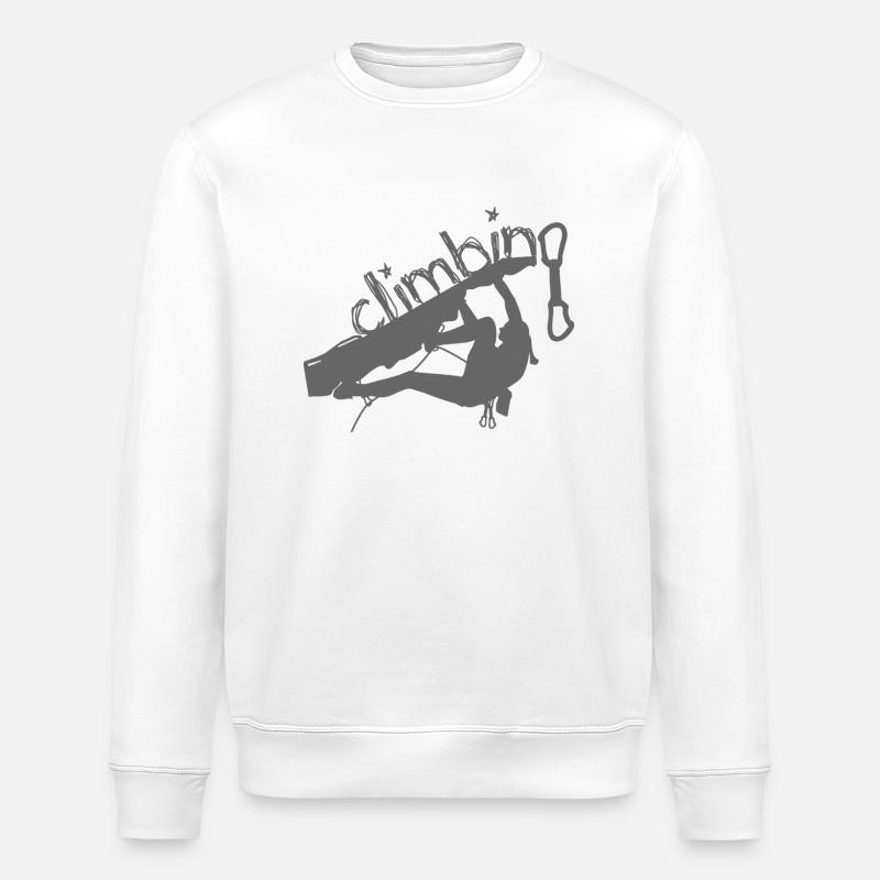 Klettern2 - Stanley/Stella ROLLER Unisex Organic Sweatshirt - white