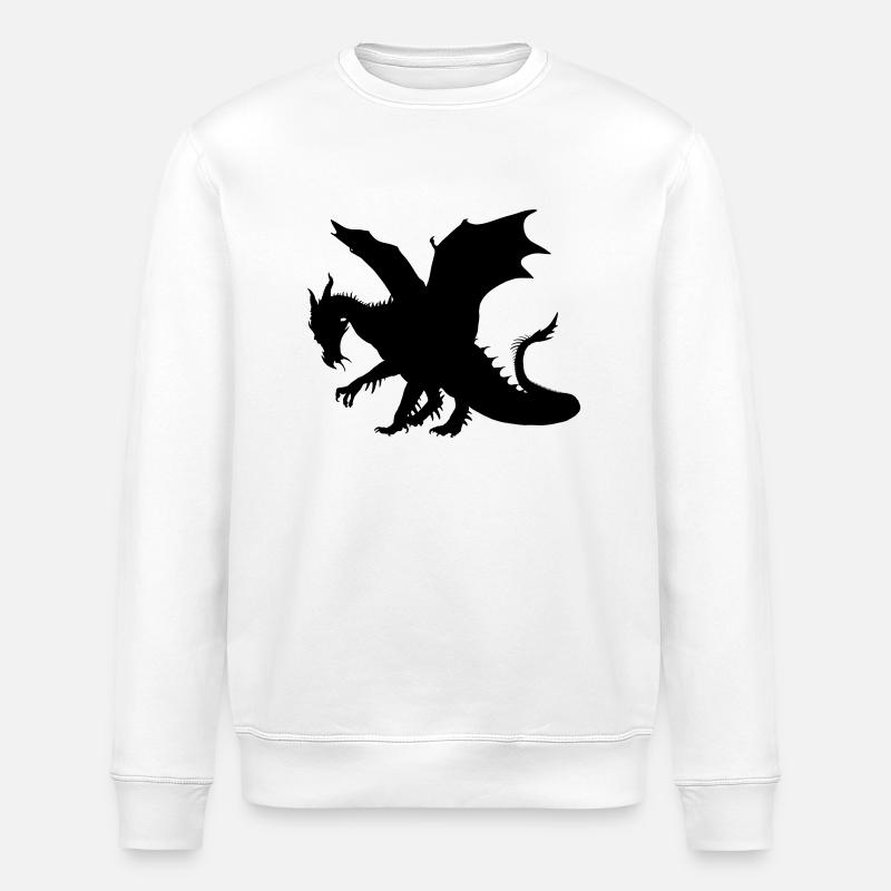 Drache - Stanley/Stella Unisex Bio-Sweatshirt ROLLER - Weiß