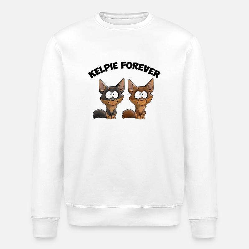 Kelpie Forever - Sweat bio ROLLER Stanley/Stella Unisexe - blanc