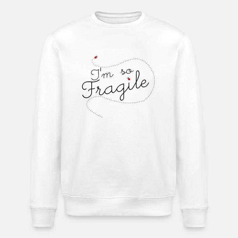 fragile - Sweat bio ROLLER Stanley/Stella Unisexe - blanc