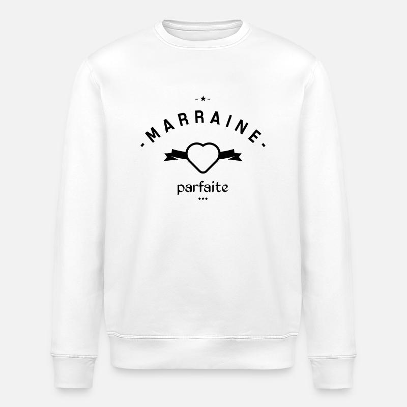 MARRAINE PARFAITE - Sweat bio ROLLER Stanley/Stella Unisexe - blanc