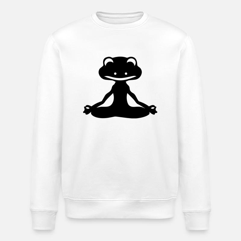 Frog Yogi - Sweat bio ROLLER Stanley/Stella Unisexe - blanc
