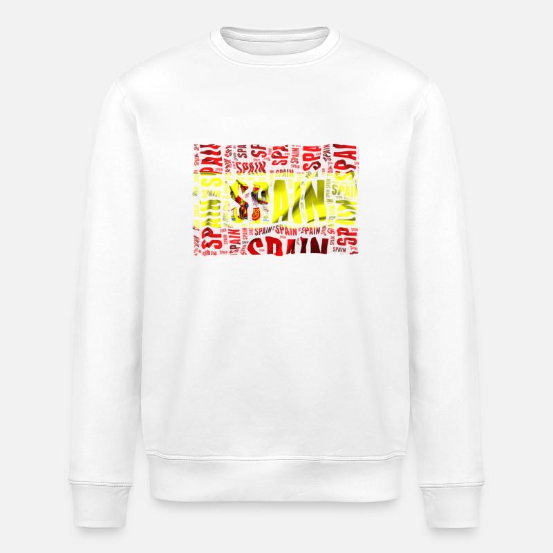 Spanien - Stanley/Stella Unisex Bio-Sweatshirt ROLLER - Weiß