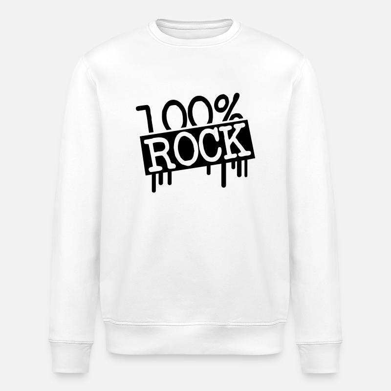 100_pro_rock__f1 - Sweat bio ROLLER Stanley/Stella Unisexe - blanc