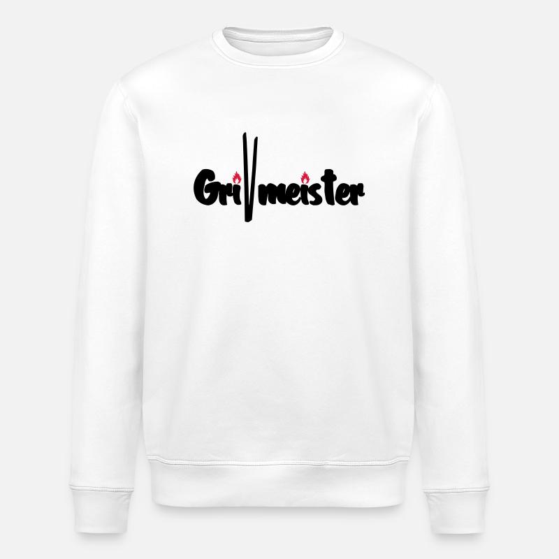 Grill Master - Stanley/Stella ROLLER Unisex Organic Sweatshirt - white