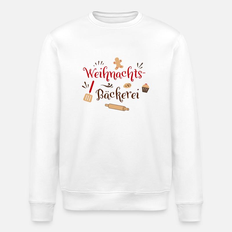 Weihnachtsbäckerei - Stanley/Stella Unisex Bio-Sweatshirt ROLLER - Weiß