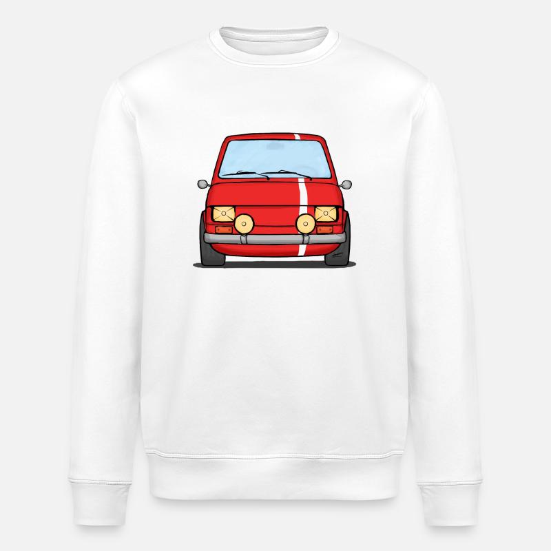 126 Rallye Rot Weiß - Stanley/Stella Unisex Bio-Sweatshirt ROLLER - Weiß