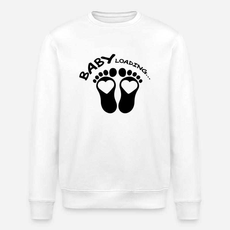 Baby Loading Design - Stanley/Stella Unisex Bio-Sweatshirt ROLLER - Weiß