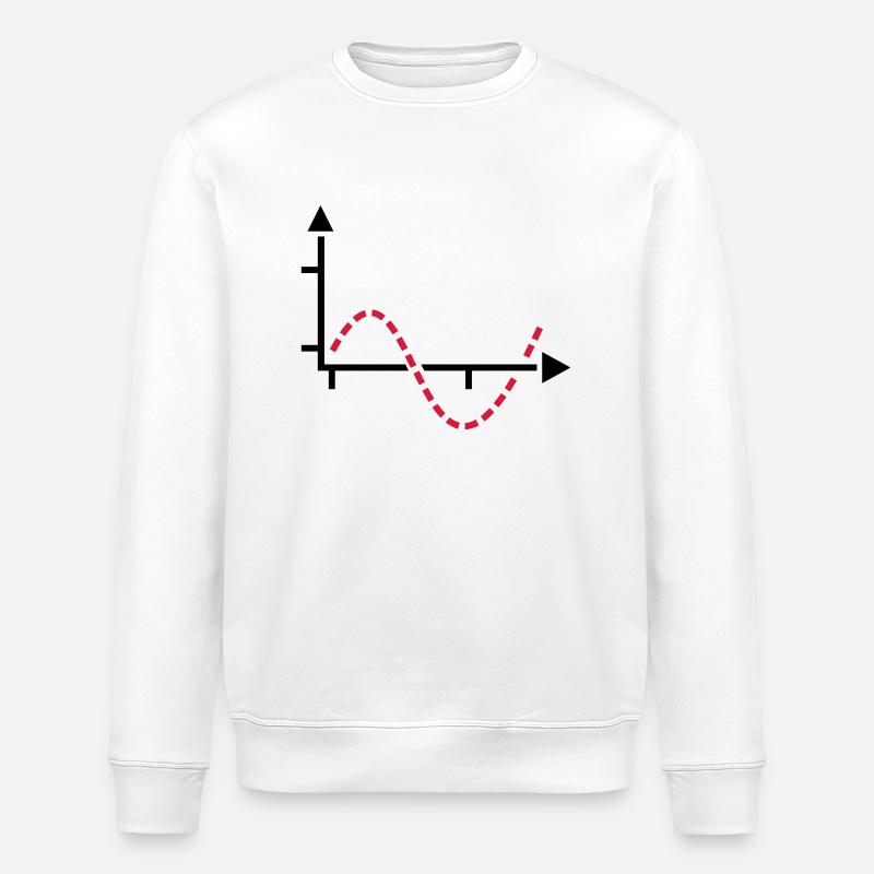 Sinus (2c) - Stanley/Stella ROLLER Unisex Organic Sweatshirt - white