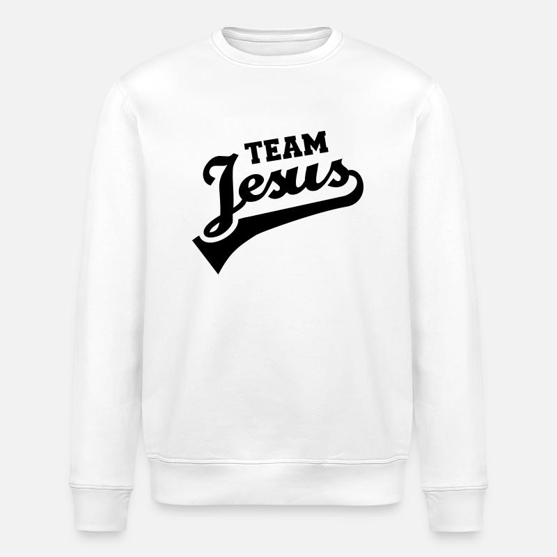 Jesus - Stanley/Stella Unisex Bio-Sweatshirt ROLLER - Weiß
