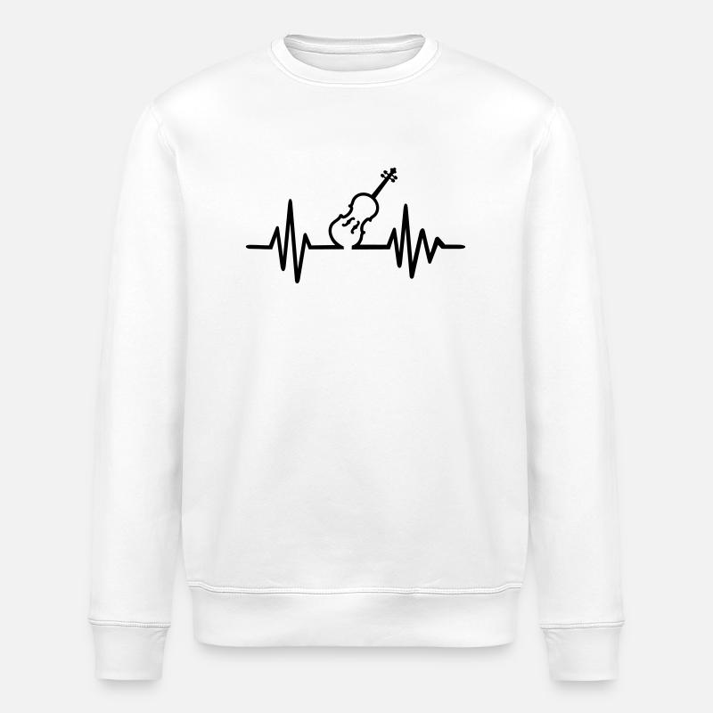 Geige - Stanley/Stella Unisex Bio-Sweatshirt ROLLER - Weiß