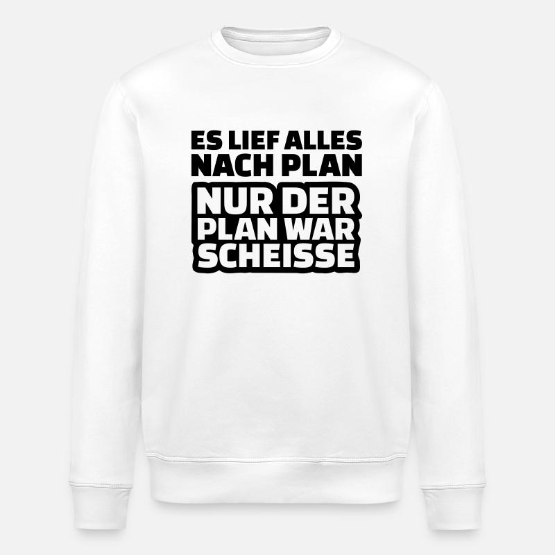 Plan Scheisse - Stanley/Stella Unisex Bio-Sweatshirt ROLLER - Weiß