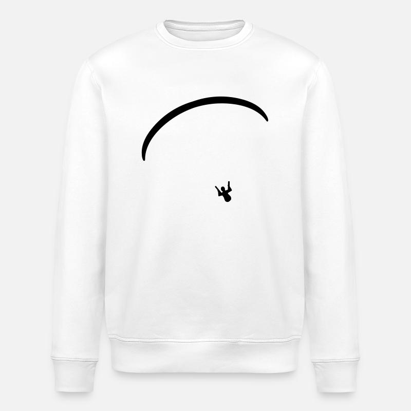 Paragliding - Stanley/Stella ROLLER Unisex Organic Sweatshirt - white