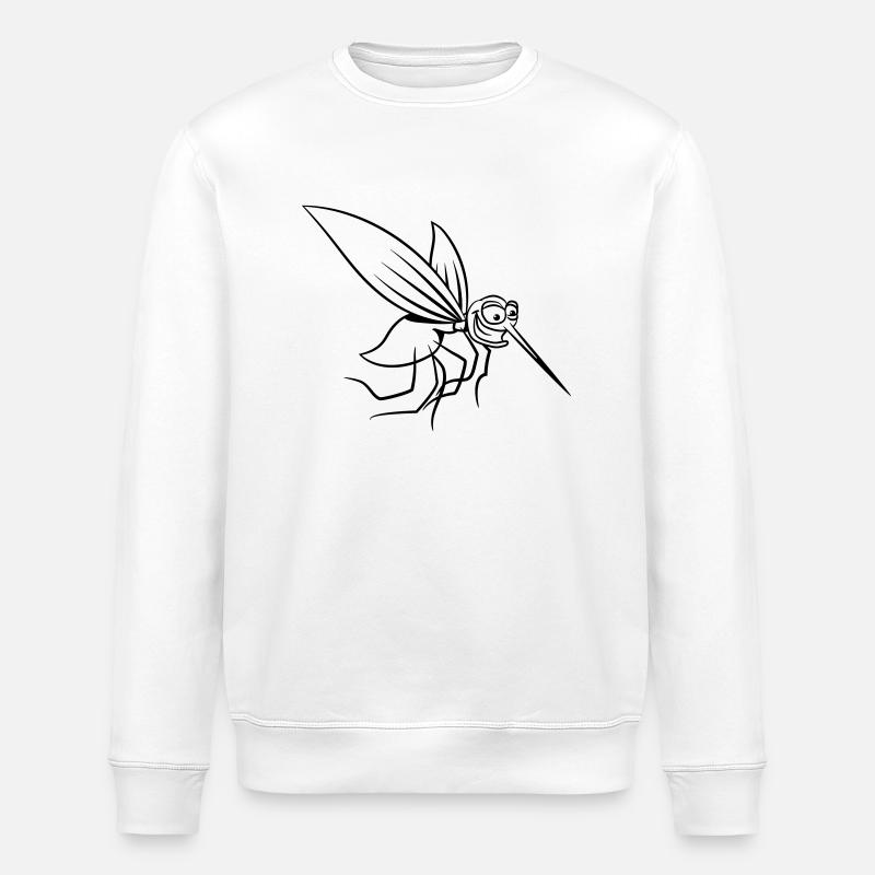 Mosquito drôle piqûre comique - Sweat bio ROLLER Stanley/Stella Unisexe - blanc