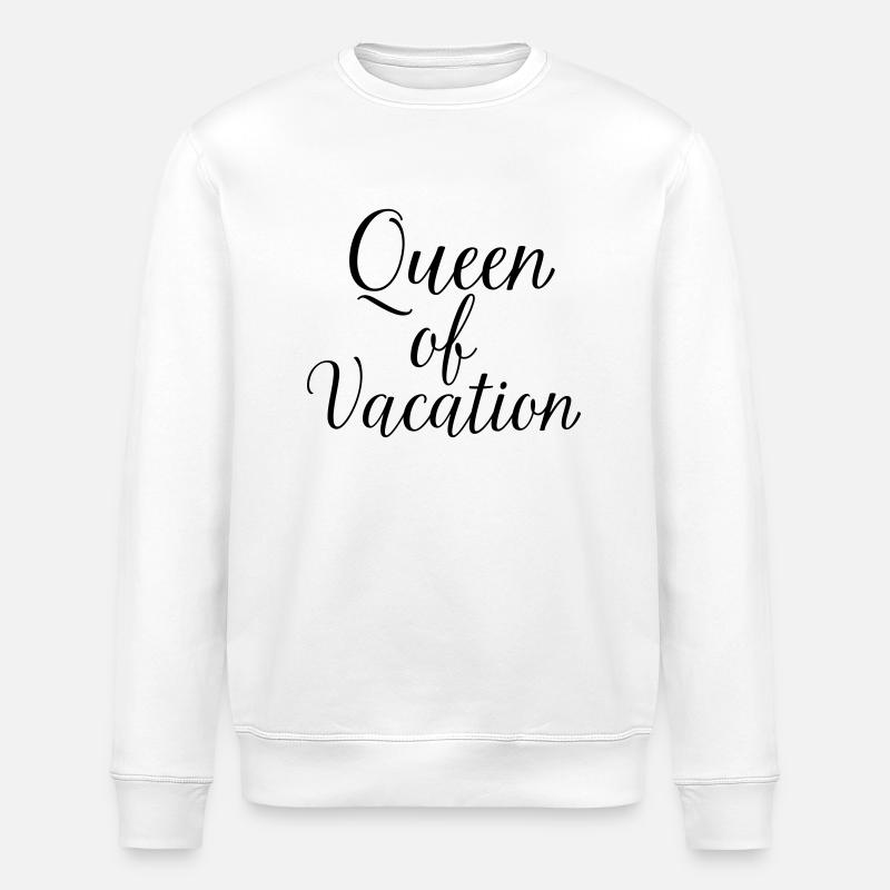 Queen Of Vacation - Sweat bio ROLLER Stanley/Stella Unisexe - blanc