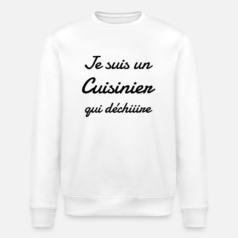 Koch / Kochen / Cooking / Chef - Stanley/Stella Unisex Bio-Sweatshirt ROLLER - Weiß