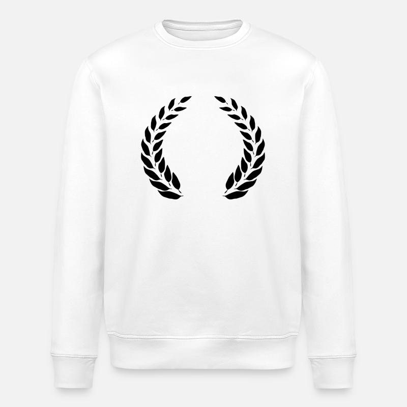 Conception de couronne de laurier - Sweat bio ROLLER Stanley/Stella Unisexe - blanc