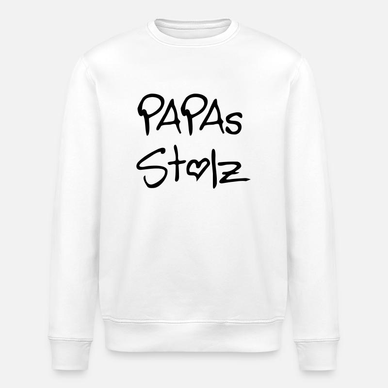 Papas Stolz - Stanley/Stella Unisex Bio-Sweatshirt ROLLER - Weiß