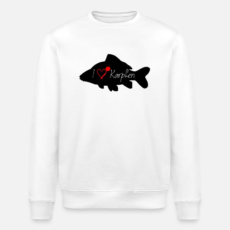 J’adore CARP noir - Sweat bio ROLLER Stanley/Stella Unisexe - blanc