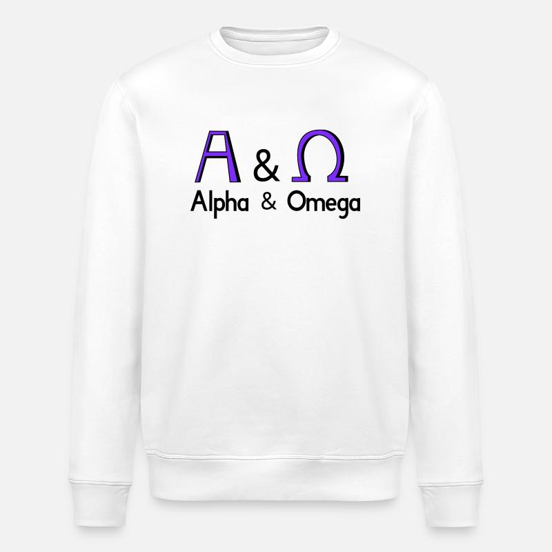 Alpha et Oméga - Sweat bio ROLLER Stanley/Stella Unisexe - blanc