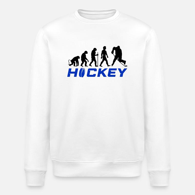 hockey evolution - Stanley/Stella Unisex Bio-Sweatshirt ROLLER - Weiß
