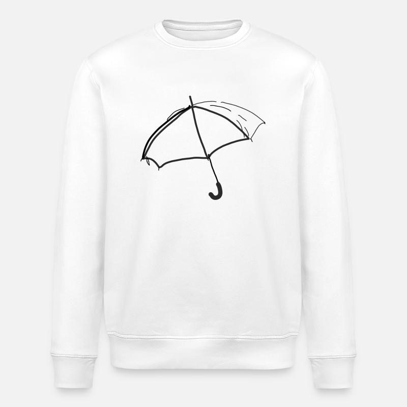 Regenschirm Skizze - Stanley/Stella Unisex Bio-Sweatshirt ROLLER - Weiß