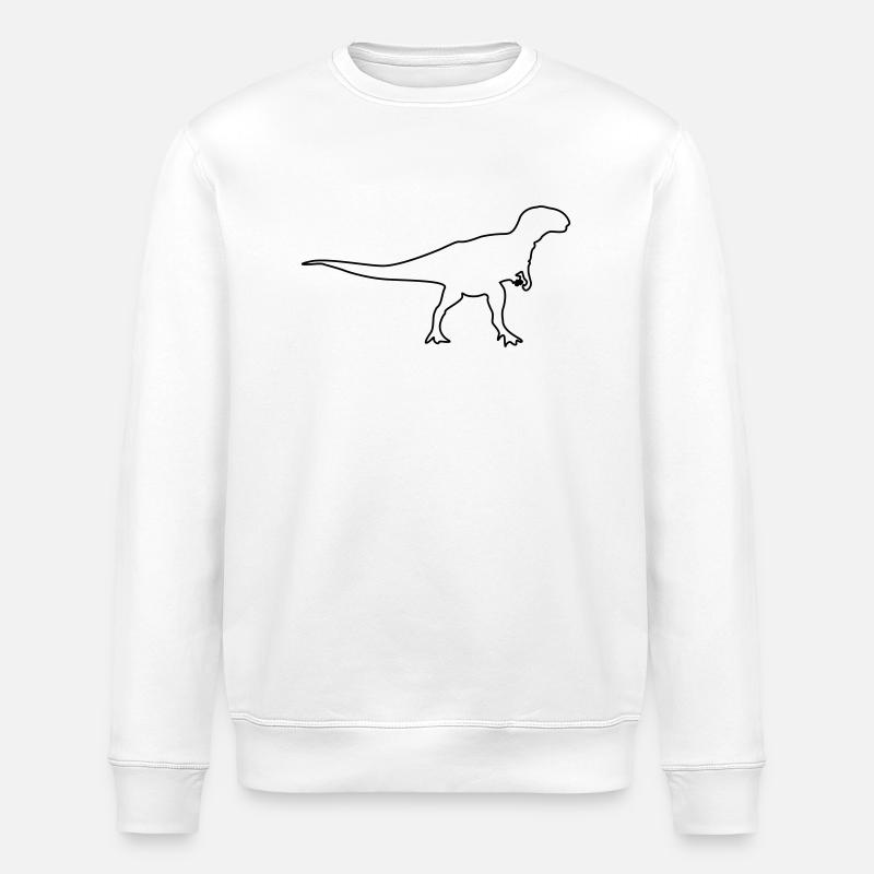 dinosaurier - Stanley/Stella Unisex Bio-Sweatshirt ROLLER - Weiß
