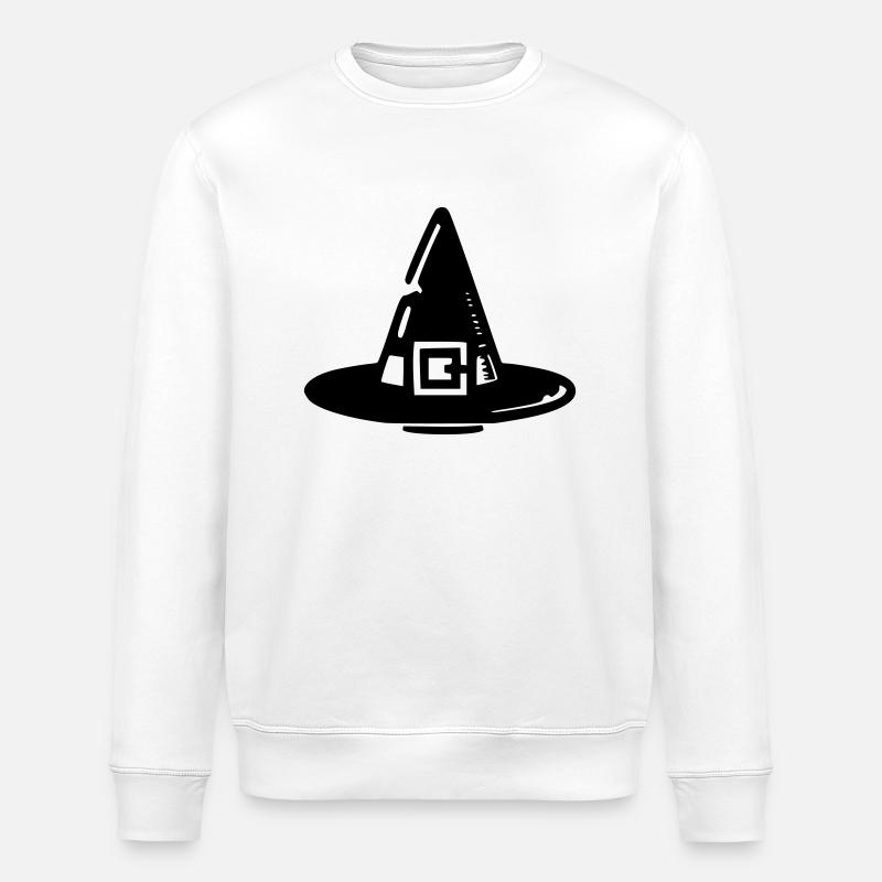 Chapeau sorcière - Sweat bio ROLLER Stanley/Stella Unisexe - blanc