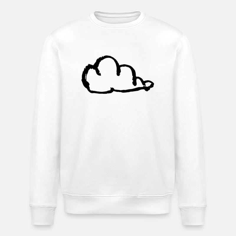 wolke - Stanley/Stella Unisex Bio-Sweatshirt ROLLER - Weiß