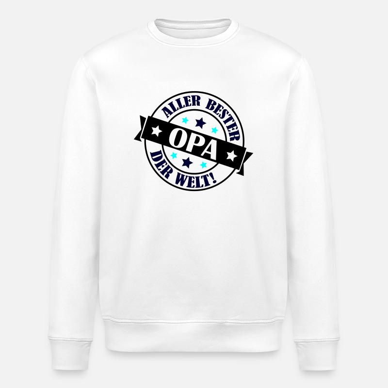 allerbester opa - Stanley/Stella Unisex Bio-Sweatshirt ROLLER - Weiß